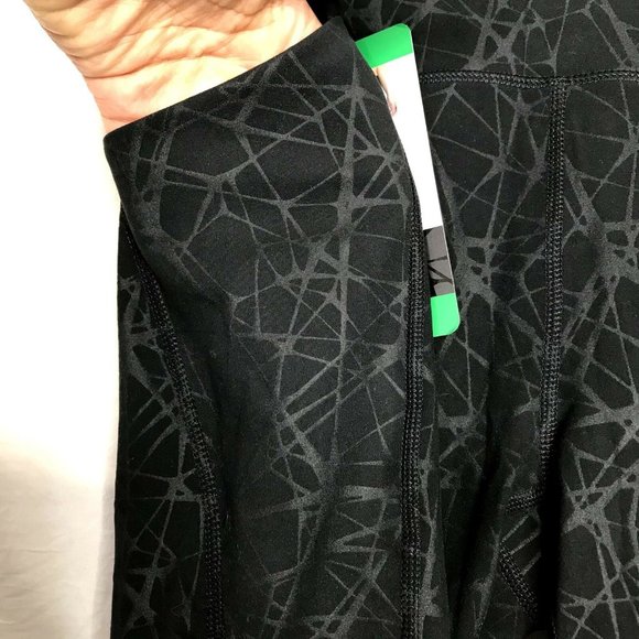 Spyder Women Performance High Rise Tight--Black Spyder Print - Picture 5 of 11